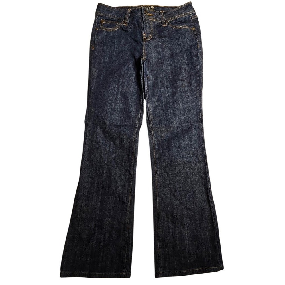 Zana Di Jeans Womens Size 13 Dark Wash Bootcut Denim Stretch Mid Rise Indigo 834